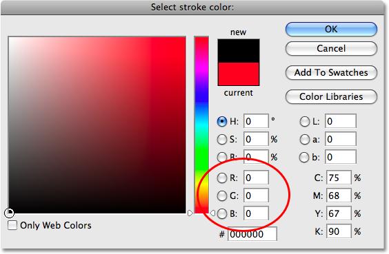 Click on the Layer Styles icon at the bottom of the Layers palette (which is now available to us) and select Stroke from the bottom of the list of layer styles that appears: Select Stroke from the