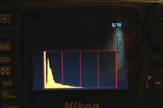 Some cameras have histograms viewed on the rear monitor
