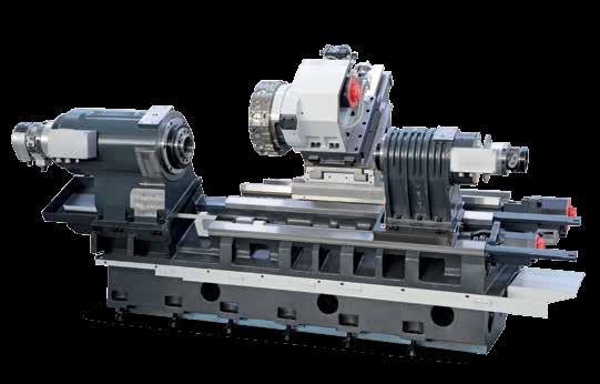 Available in 10 versions featuring 750 mm or 1250 mm turning length, this line of machines provides a wide spectrum of machining possibilities ranging from universal turning to complete machining of