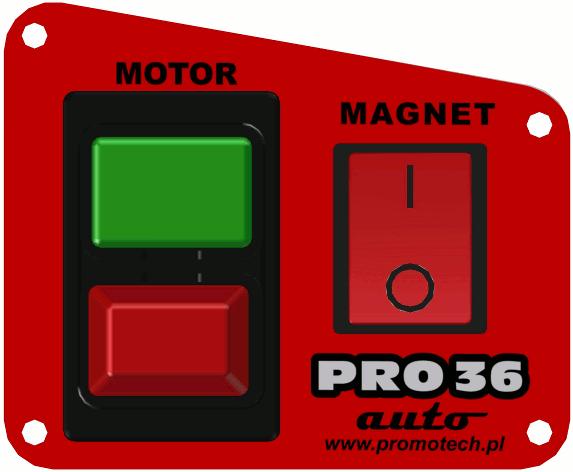 motor START button electromagnetic base ON/OFF switch motor STOP button 1.4. Equipment included Figure 2. Control panel design The is supplied in a metal box with complete standard equipment.