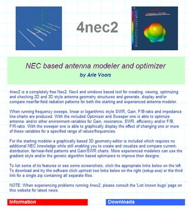 Getting Started 4NEC2 is a completely free windows based tool suite to aid in the design and optimization of