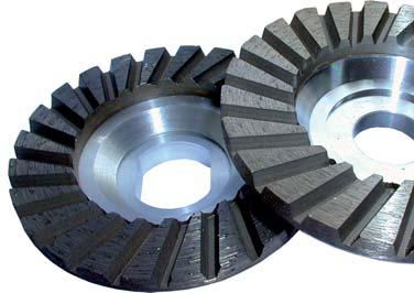 ZODIAC CUP WHEELS - For wet grinding concrete, masonry and stone.