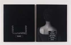 330 Lorna Simpson Outline, 1990 Two gelatin silver prints in frames, with six
