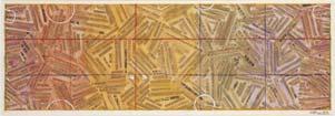 113a b Neil Jenney Threat and Sanctuary, 1969 Oil on canvas, 61 x 123 1/4 x 3 1/4 in. (154.9 x 313.
