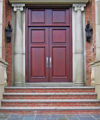 Impact-Rated Doors DOUBLE DOORS: PANEL Square Top Arch Top Radius Top Several PANEL options available MAXIMUM SIZES: FL13391 2-1/4" Standard