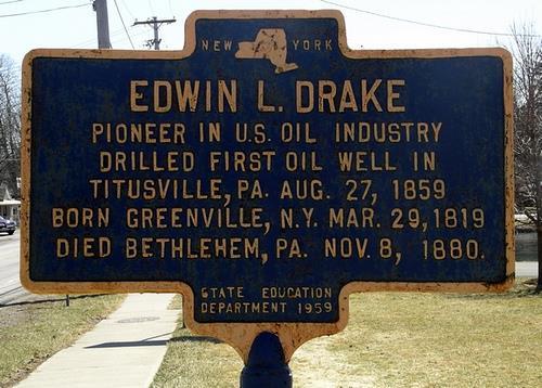 BLACK GOLD In 1859, Edwin Drake used a steam engine to drill for oil This