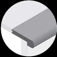 » Base Shoe Molding: May be used as a narrower transition from the bottom riser on a stair case to