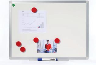 DAHLE Professional Board Professional board with high-quality white-elled writing surface made of e³ ceramic steel 30-year warranty on the writing surface Extremely easy to write on with drywipe