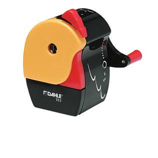 DAHLE Manual pencil sharpener Large shavings compartment for longer use before emptying High-quality steel cutting head for professional results Sturdy desk clamp for secure attachment to the desk