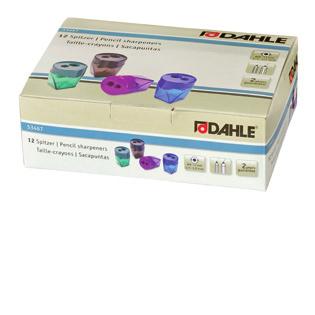 DAHLE Canister pencil sharpener Twin-hole pencil sharpener suitable for thick and thin pencils Pencils, dia. mm Sharpener material Colours 53467 Canister pencil sharpener 8.0-11.