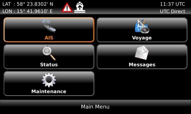 5.4.1 Navigating in Menus To navigate in the R5 SUPREME CDU menus, simply press the menu button corresponding to the desired view using the touch interface, or use the ARROW KEYPAD