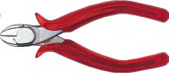 57448-57457 Diagonal cutting pliers DIN/ISO 5749 Slim head shape for use in hard-to-reach working places. For hard and soft wire. Fine wires are cut cleanly along the entire cutting edge length.
