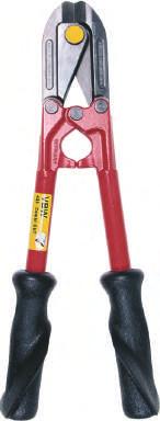 57615 Small bolt cutters X 57615 11 Blade and pipe head drop-forged. Adjustment of blades not required. High-quality hardened and tempered. Ergonomic plastic handles.
