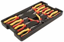 5mm Insulated Phillips: #1, #2 Insulated Square: #1, #2 In Roll Out Pouch 1000Volt 32987 8 Pc. Pliers & Cutters Set.