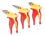 #32850 #32852 #32854 Wiha Inomic 1000Volt Insulated Pliers Award winning ergonomic design with head mounted at 23 angle to grip for reduced user fatigue Each tool includes a convenient jaw lock &
