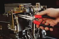 For gripping and manipulating all types of components or wires, even in difficult-to-reach places.
