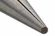 For mechanics, industrial maintenance, automotive trades, etc. Finishes CPE and TE. Narrow, finely serrated tips (0.