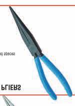 TELEPHONE PLIERS - STRAIGHT JC Flat round tapered jaws Straight gripping faces, serrated