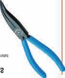 TELEPHONE PLIERS - ANGLED JC Flat round tapered jaws, straight gripping faces, serrated