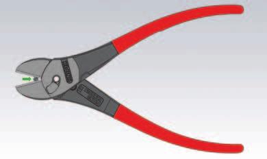 The KNIPEX TwinForce cuts even 4 mm thick wire without great effort when