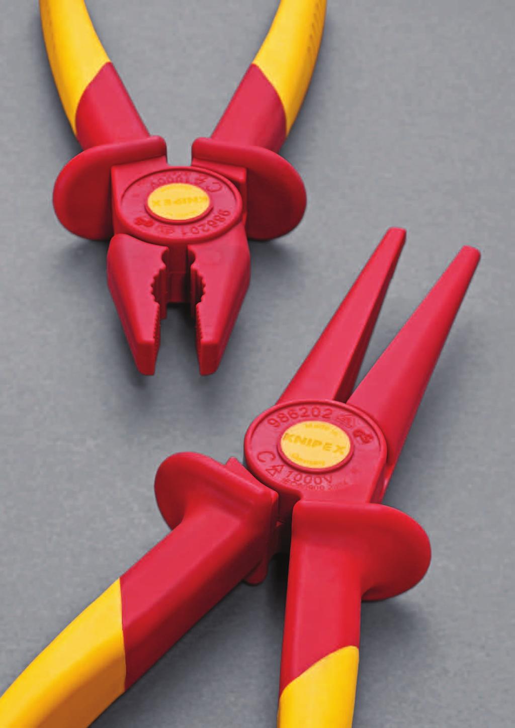 Innovation Flat Nose and Snipe Nose Pliers of plastic, insulating