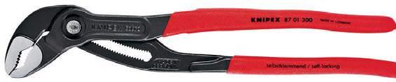 the workpiece is possible by simply sliding the pliers handle reliable locking of the