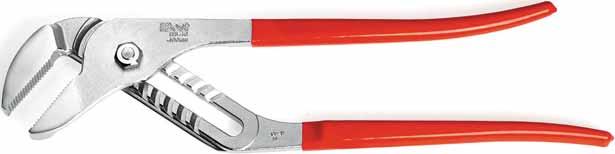 SECTOR MULTIGRIP PLIERS NE E 73-108 / ISO 8976 / DIN ISO 8976 400 115480 2 1-1120 10 setting positions. Nose positioned by machined sectors authorising very high strength.