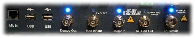 knob illuminates when the RF input signal to the R8000 is above the set squelch threshold. 2.3.4 