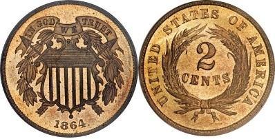 TWO CENT PIECE (1864-1873) 1864,