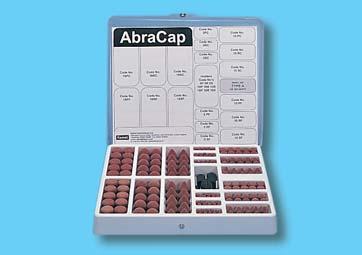 They can be used up to the last particle. AbraCaps Kit Type A contains coarse and fine caps.