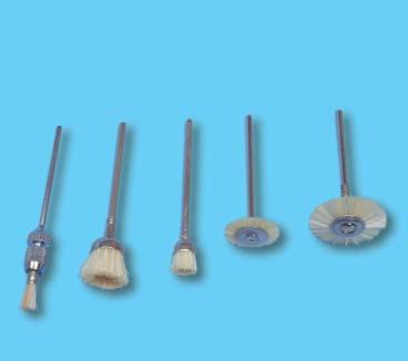 Polishing Accessories Kemet Brushes Made of natural stiff bristle for longer retention of Diamond Compounds, resulting in improved polishing operations. All types are supplied on 3/32 spindles.