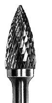 CARBIDE BURS CARBIDE BURS Falcon Solid Carbide Burs, 1/4 Shank Always wear proper eye protection while using rotary power tool accessories. For Falcon Carbide Bur Sets, see page 36. 12 OF SAME.