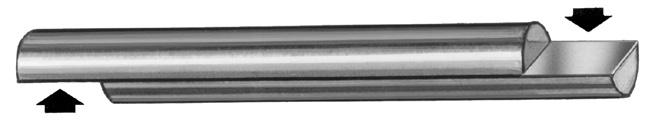 each: Put two carbide half rounds together. INCHES PER HALF 1/8 x 1-1/2 04E-CHR1000 $4.90 By sliding and rotating halves, you get four flats... ready to be ground into cutters.
