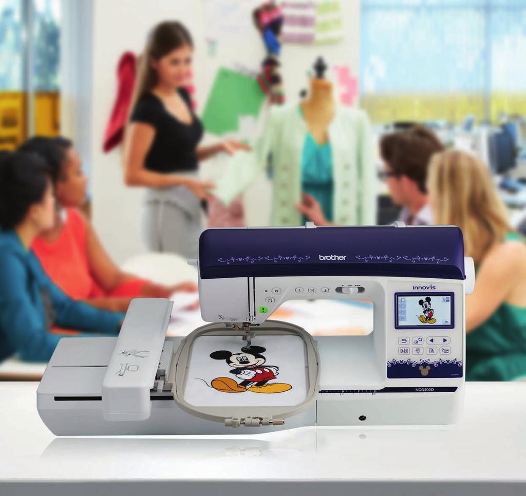 NQ3500D NQ3500D The Innov-is NQ3500D computerised sewing and embroidery machine is ideal for hobbyists of all skill levels. Featuring 290 built-in sewing stitches and 173 built-in embroidery designs.
