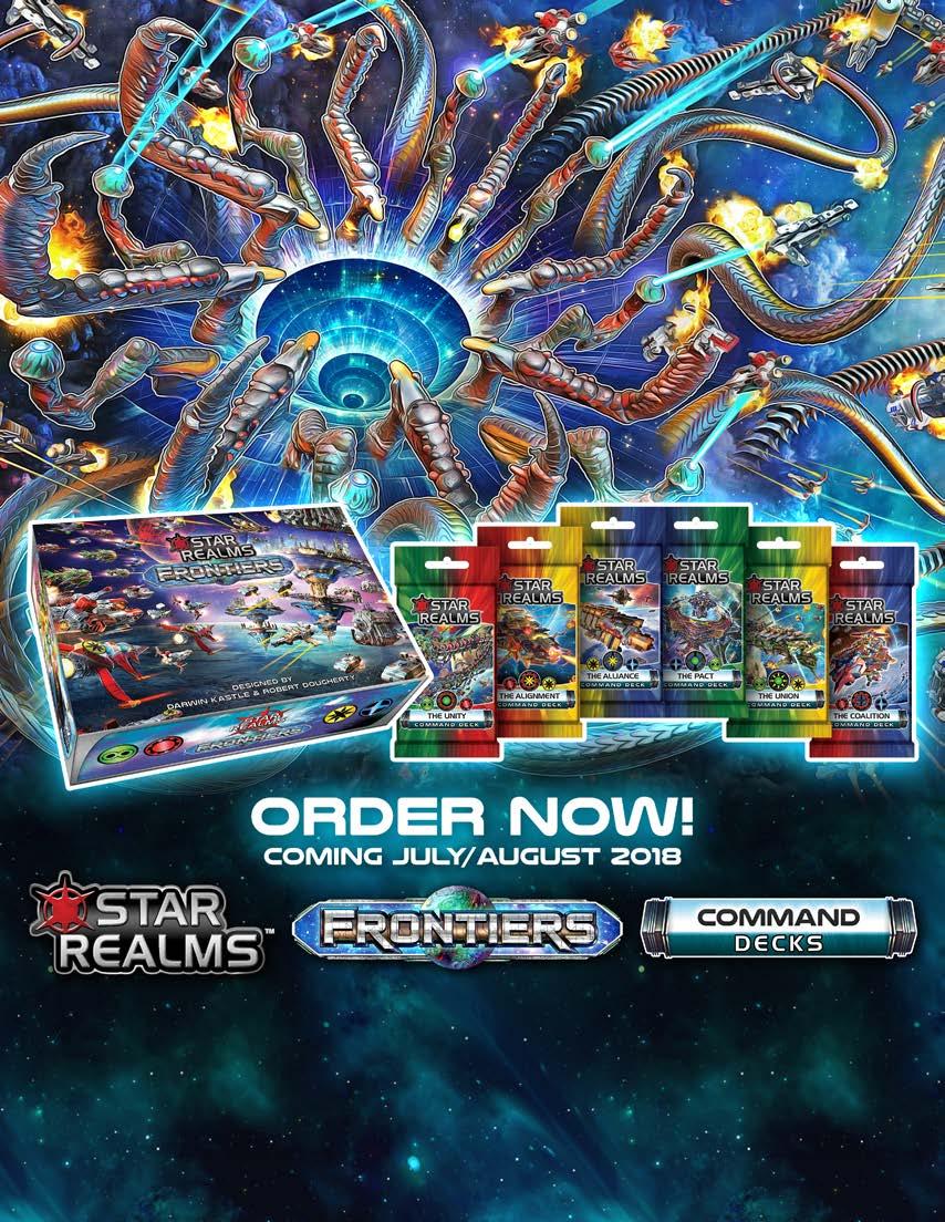 TItle Star Realms Frontiers 6 6 WWG021 852613005480 19.99 USD Command Deck: The Alignment 6 12 WWG023 852613005503 5.99 USD Command Deck: The Alliance 6 12 WWG024 852613005510 5.