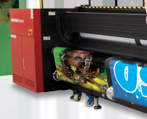 AGFA GRAPHICS Dual-roll printing to increase productivity The dual-roll option makes it possible to install two 60 inch rolls next to each other to run two jobs at the same time.