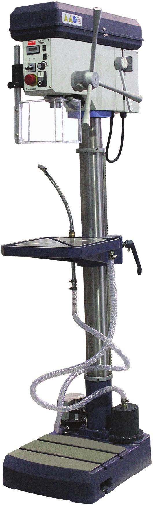 16" VARIABLE SPEED DRILL PRESS Dayton's highest quality drilling machine is built using the latest drilling technology and operational features that stand up to production output and accuracy.