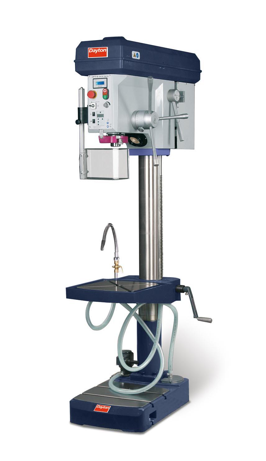 DRILL PRESSES VARIABLE SPEED fact sheet 17" VARIABLE SPEED DRILL PRESS Dayton's premier line of variable speed drill presses have a wide range of speeds and are constructed through-out to form a