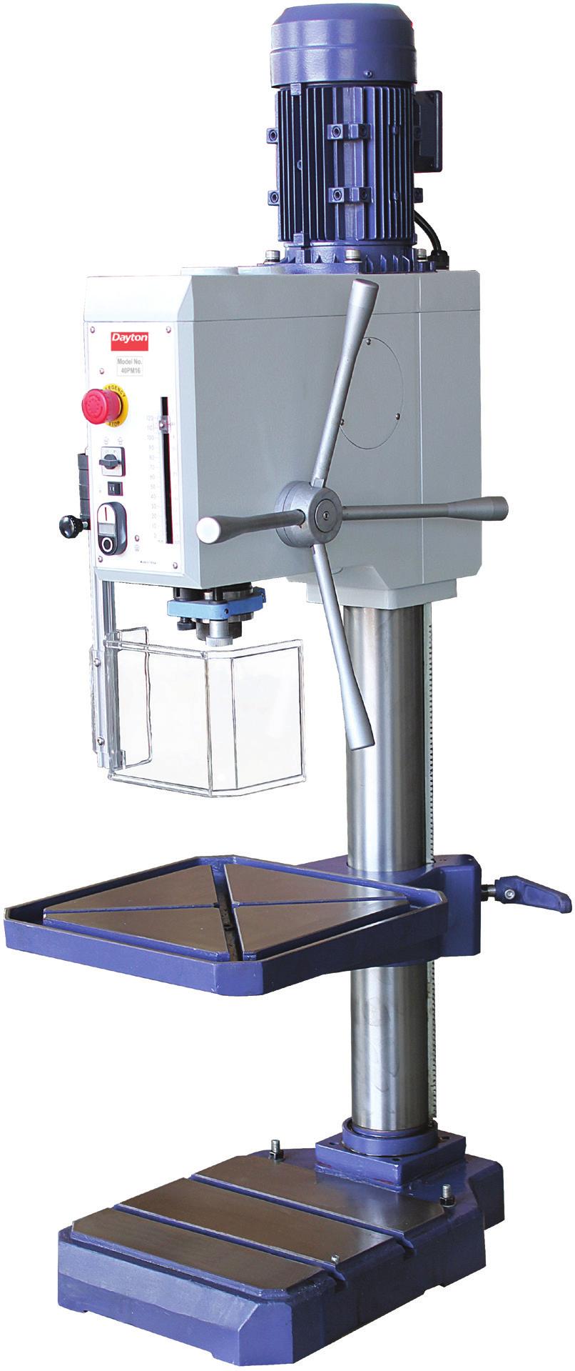 DRILL PRESSES GEAR HEAD fact sheet 18" GEAR HEAD BENCH DRILL PRESSES This versatile all gear drive drill press is ideal for precision drilling applications and continuous industrial use.