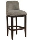 Laminated black granite top P004501 BAR STOOL 21W x 20D x 41H Upholstered seat and back,