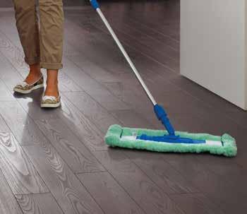 CARE AND CLEANING DRY CLEANING REGULAR DAMP MOPPING An oiled wooden floor repels dirt.