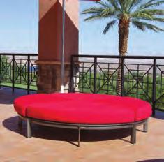 circular chaise bed 32 1) Contemporary design 2) Created from heavy-walled elliptical