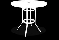 M1018-ST 18" Round Side Table with