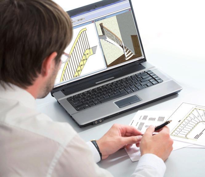 Streamline stair production and increase sales The complete software for stair manufacturers Modern technology