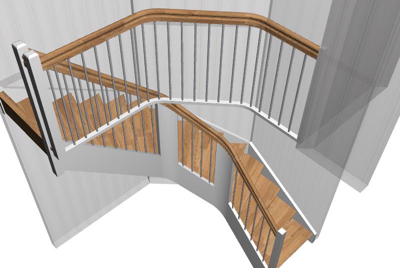 Add-on modules Export 3D file and send to customer Instead of showing the stair with images, a 3D file can be sent to the end customer for viewing.