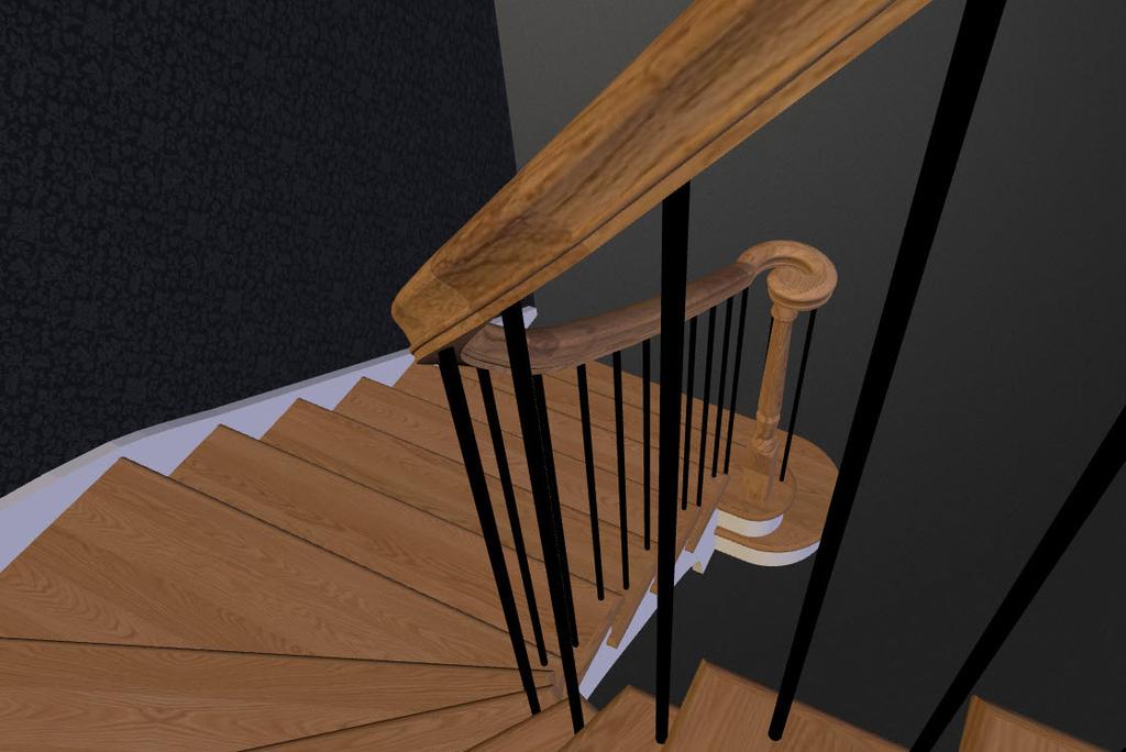 Some examples of data: The stair model: a model/template is applied to the stair in order for the design of the basic staircases to be quick and