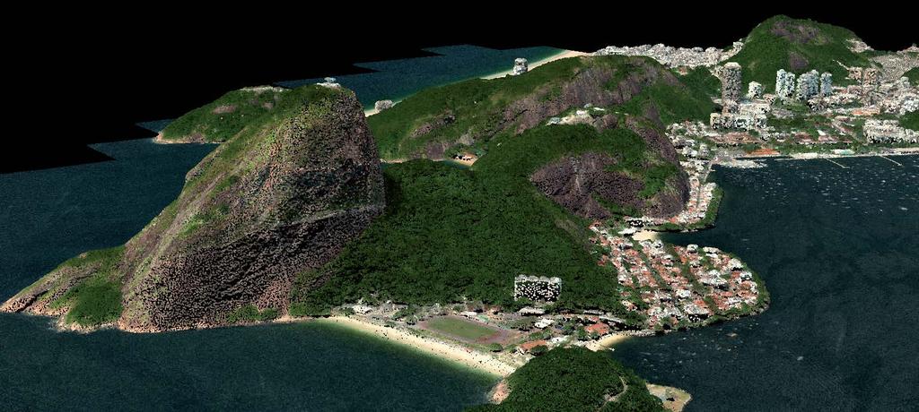 Vricon Point Cloud is an RGB colorized LAS point cloud, fully compatible with traditional LiDAR processing and exploitation tools.