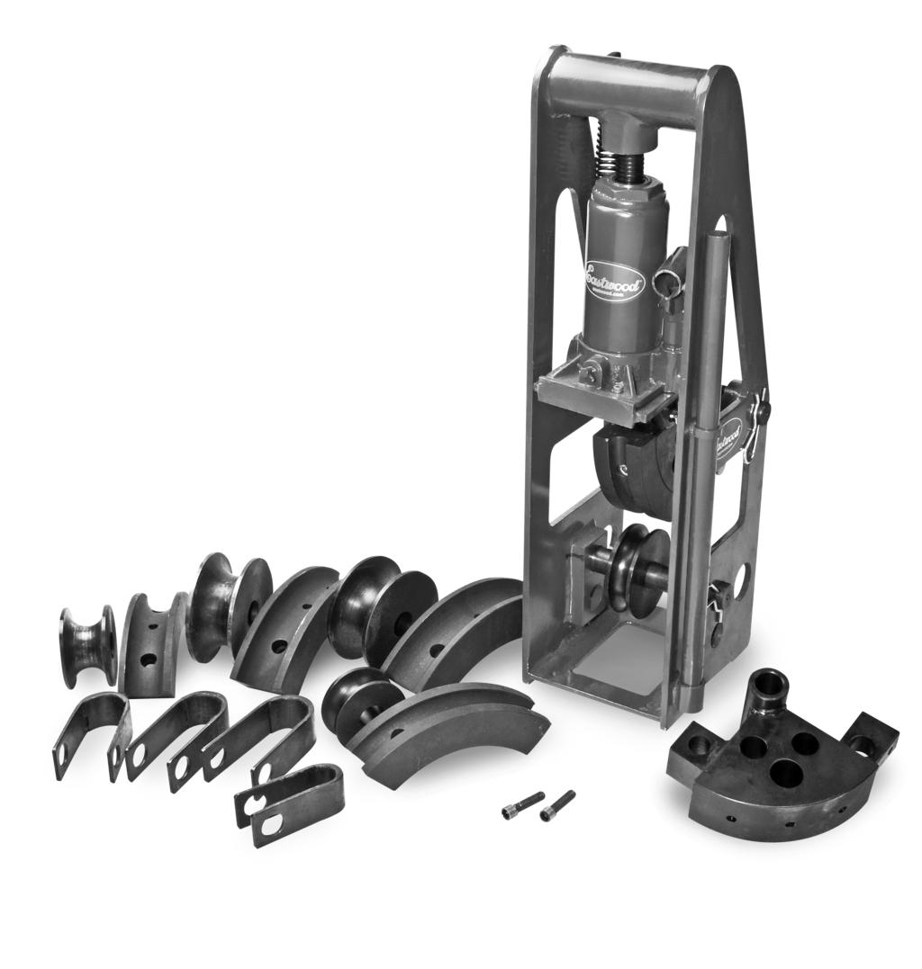 Eastwood s ProFormer Professional Tubing Bender is designed around a rigid welded steel frame, iron/aluminum die and roller along with a 8 ton jack that will handle up to 1.75 chromoly tubing in 0.