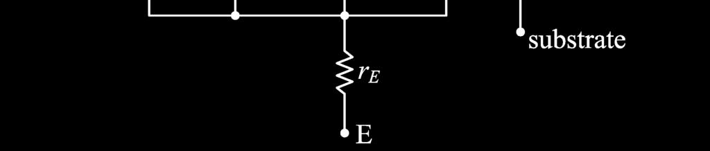 the capacitance S is the collector-substrate capacitance formed due to the depletion region at the boundary between the n type collector and the p type substrate.