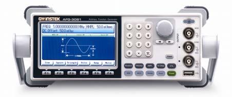AFG-3000 Series Product Description AFG-3081, 80MHz Arbitrary Waveform Generator AFG-3051, 50MHz Arbitrary Waveform Generator Key Features Wide frequency range from 1μHz ~ 80/50MHz 1μHz Frequency